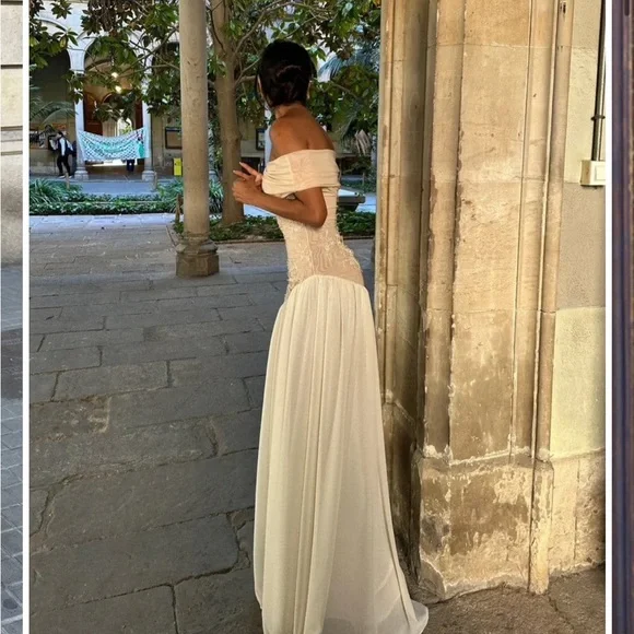 MIA OFF SHOULDER MAXI GOWN
DRESS - BEIGE - Picture 8 of 16